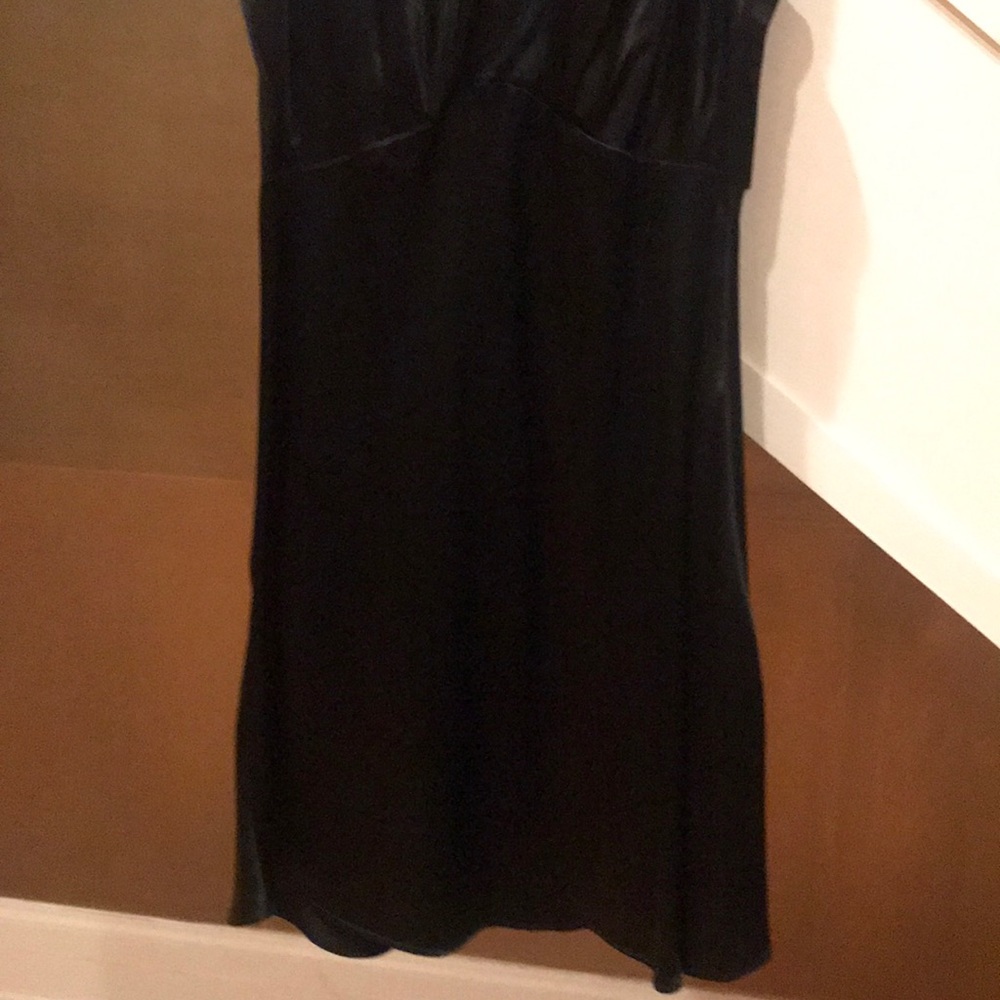 Vintage Satin Black Rabbit Rabbit Rabbit Dress - Picture 3 of 6